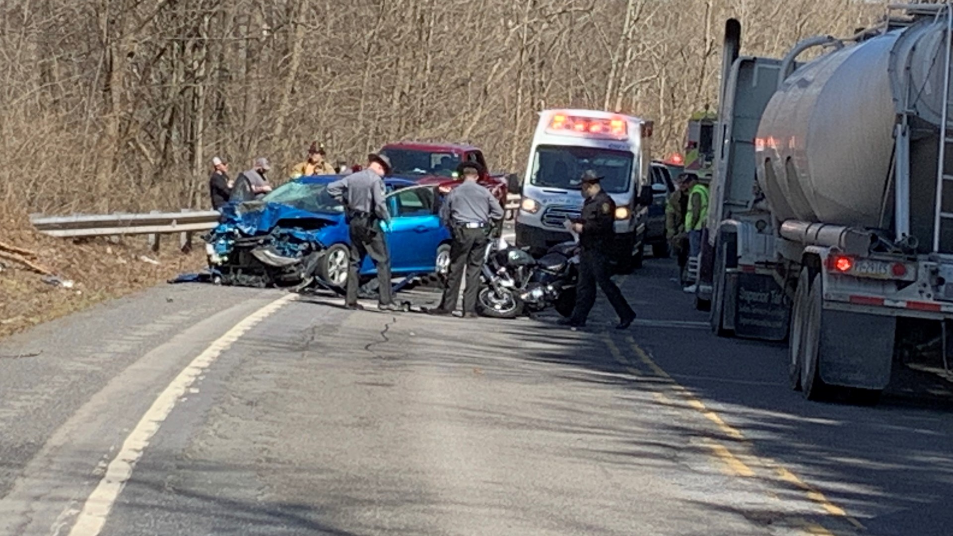 Motorcycle, Car Collision In Wyoming County | Wnep.com