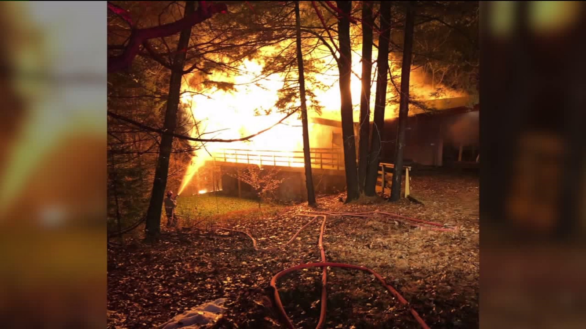 Fire in Carbon County Destroys Home, Sends Firefighter to the Hospital