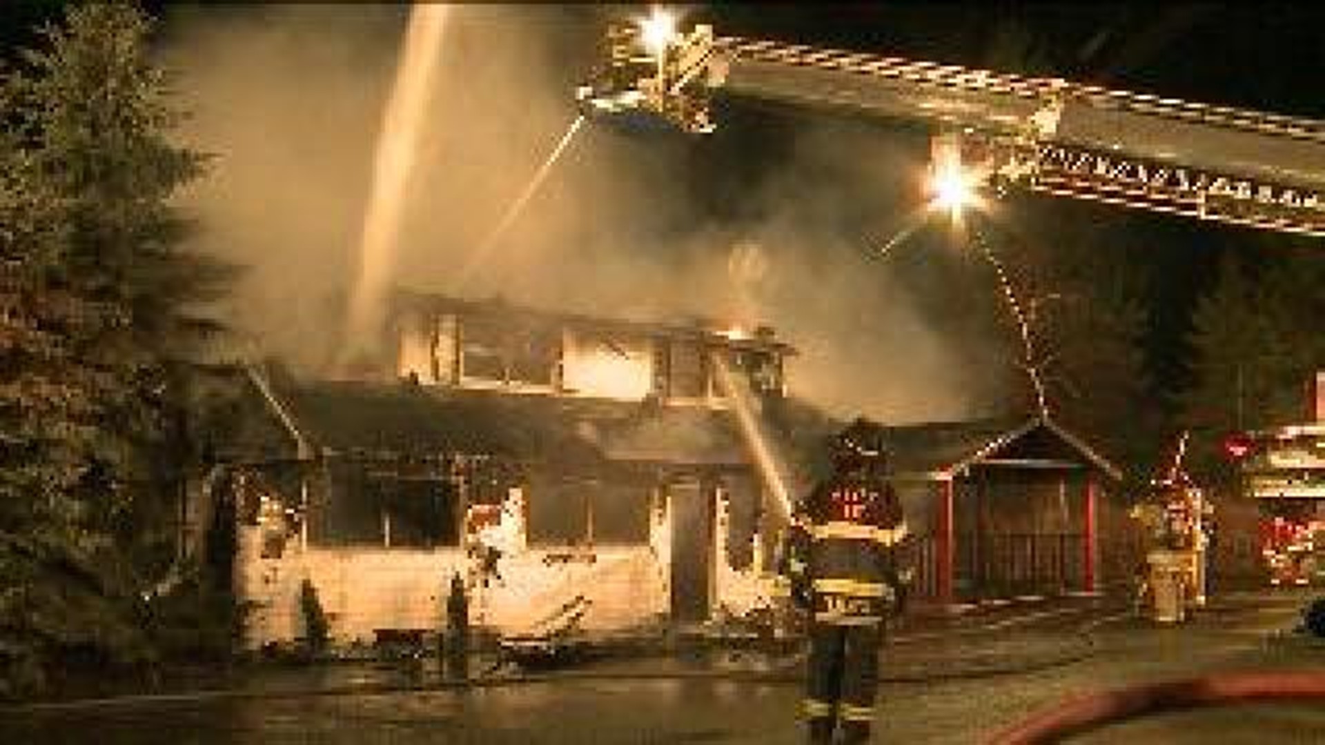 Firefighters Battle Massive Blaze At Damenti's
