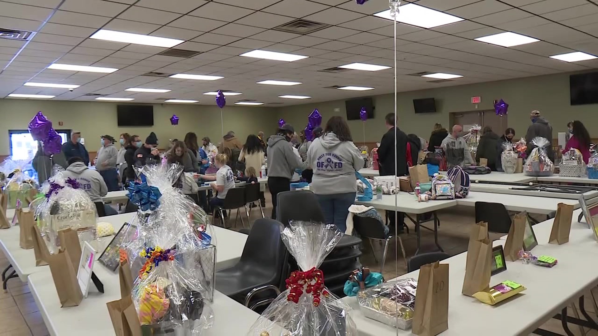 A take-out pasta dinner and basket raffle was held at Eagle McClure Hose Company in the borough to benefit Ron Coles.