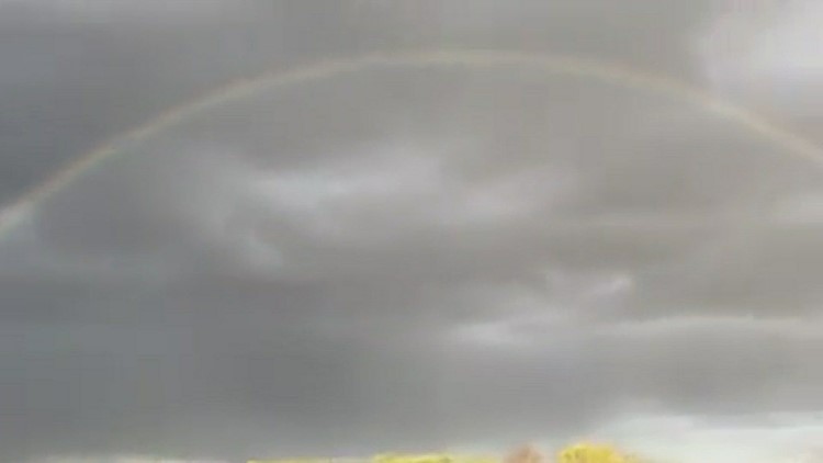 Beautiful rainbow to begin May - last night’s scene around 7:00 pm