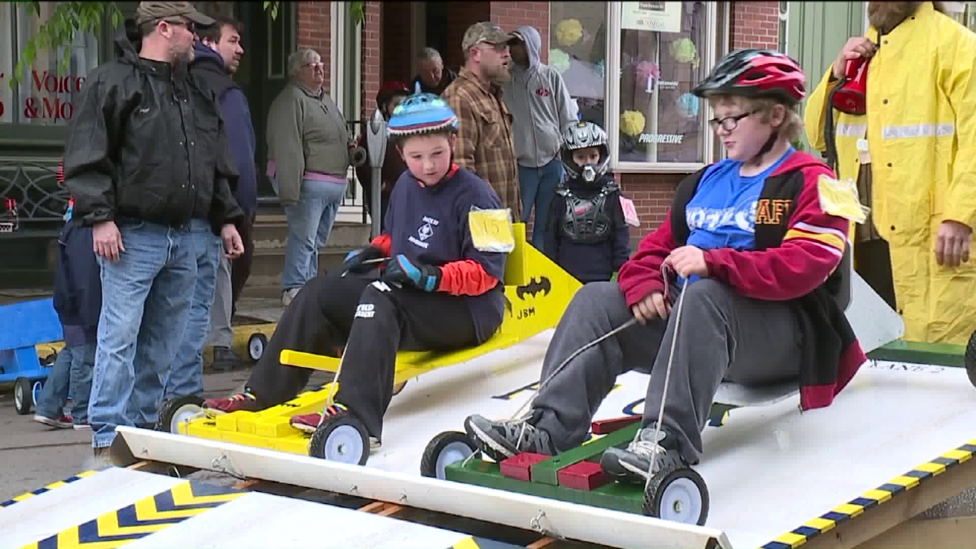 Cub Scouts Compete in Soapbox Derby