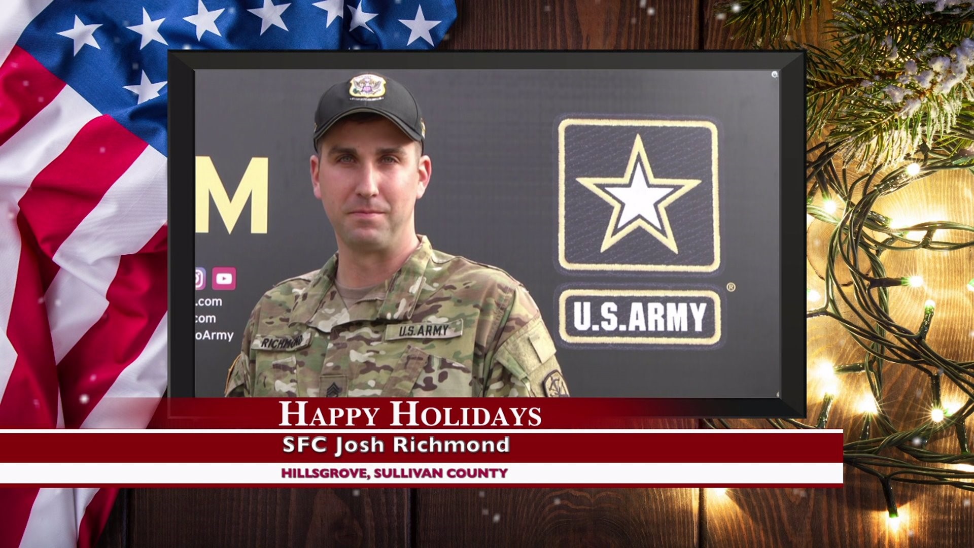 Military Holiday Greeting 2018: SFC Josh Richmond