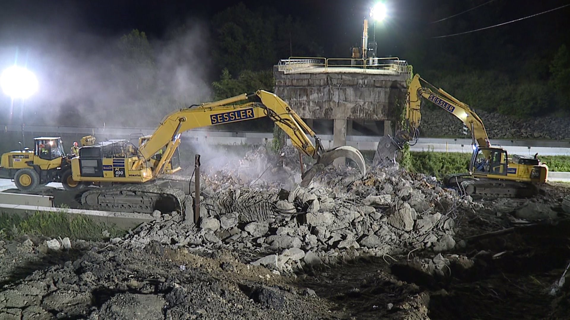 Bridge Demolition Closes Highway in Susquehanna County