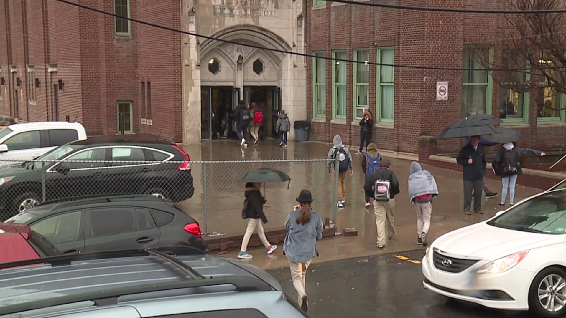 On Friday, students from Northeast Intermediate School returned to class but they still aren't in their own building.