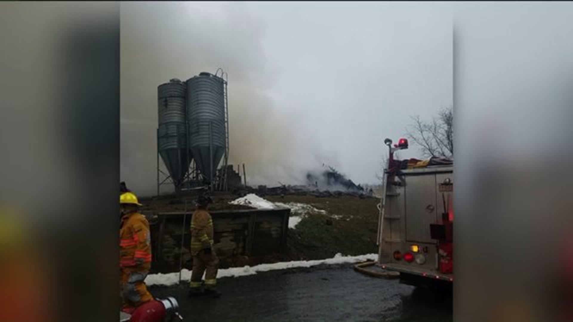 Fire Destroys Barn in Northumberland County