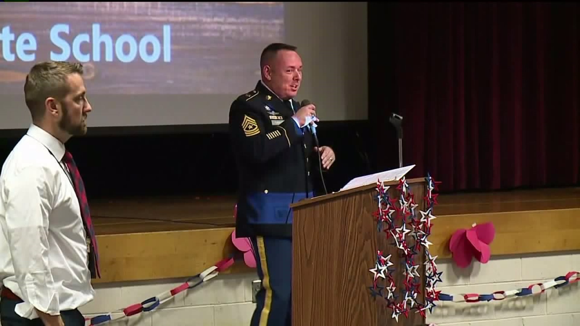 Students Honor Military Family Members on Veterans Day