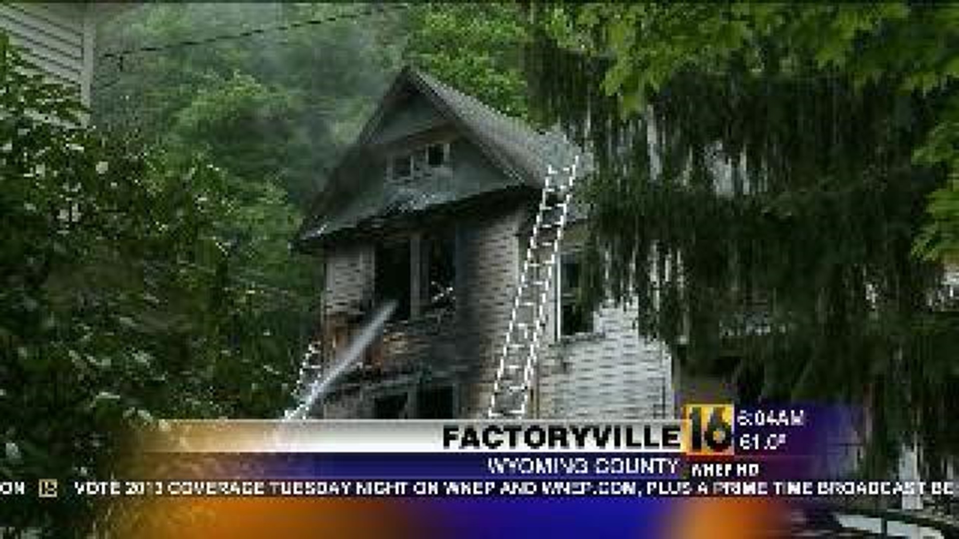 Flames Destroy Home in Wyoming County