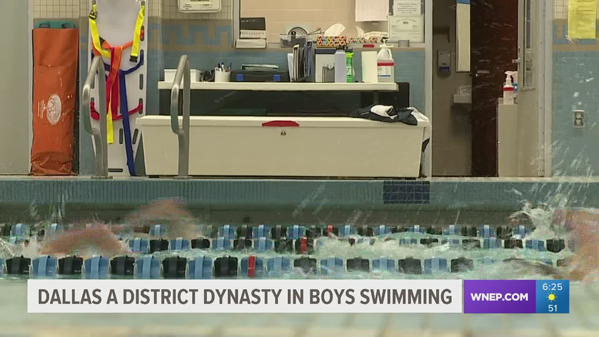 Dallas a District II Dynasty in Boys Swimming