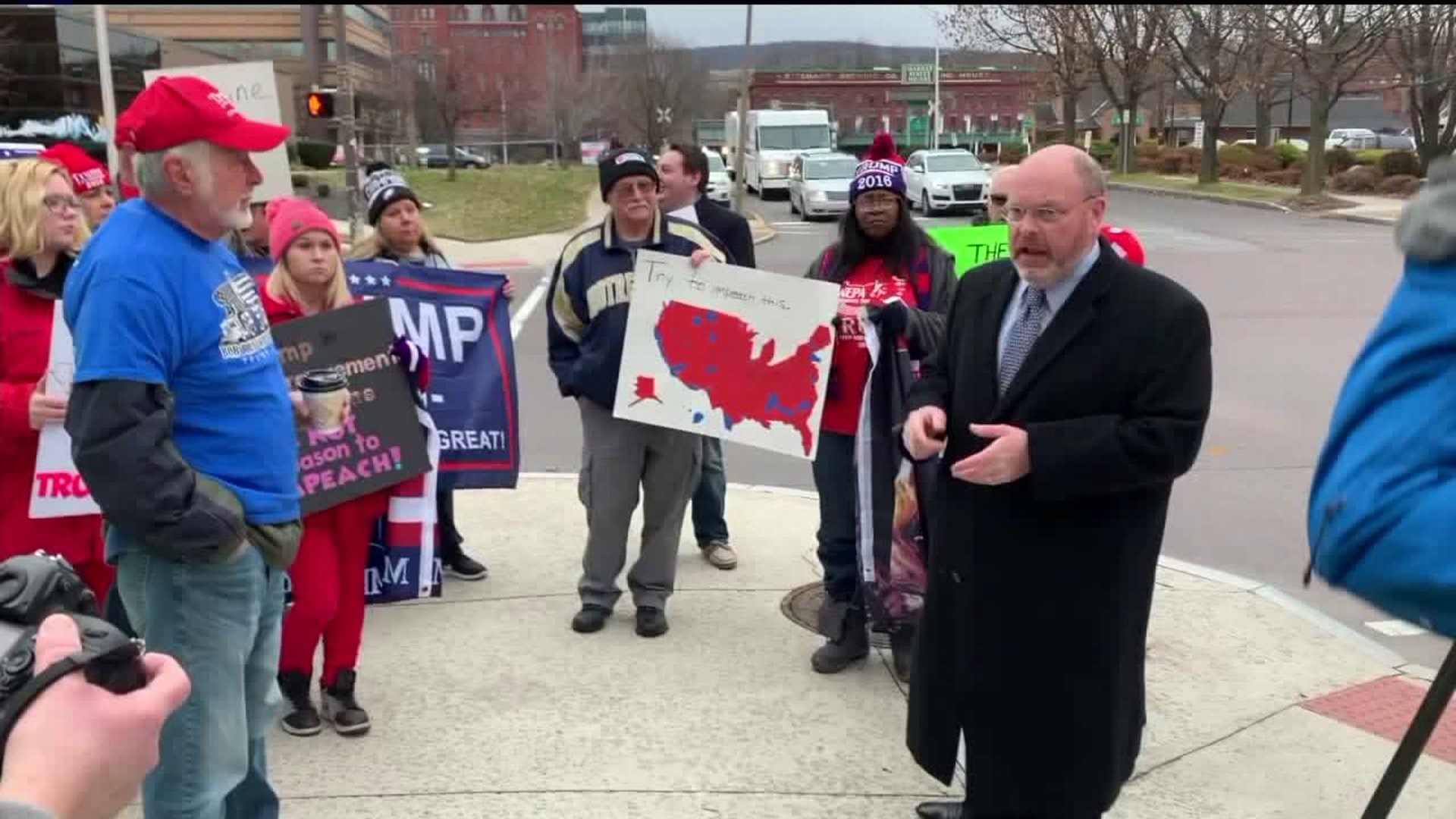 Anti-Impeachment Protest in Wilkes-Barre