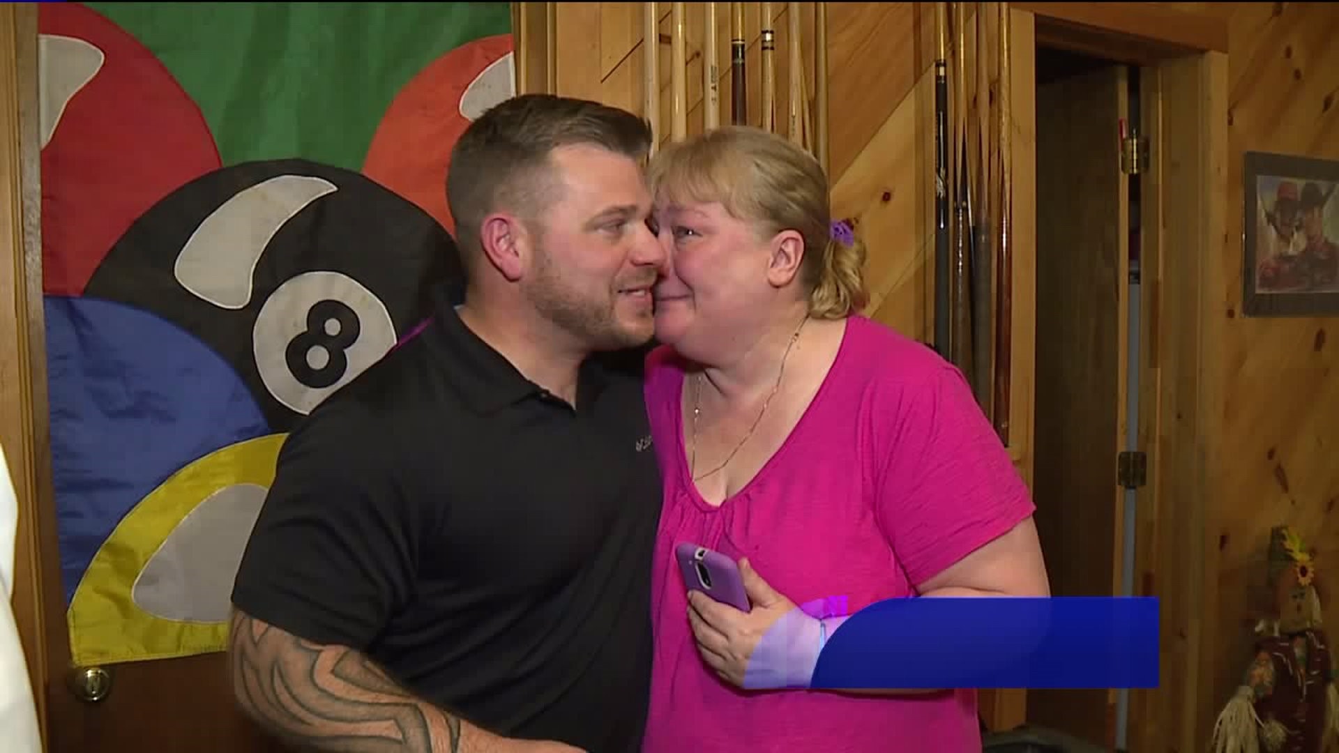 Family Welcomes Home Army Soldier from Luzerne County for the Holidays