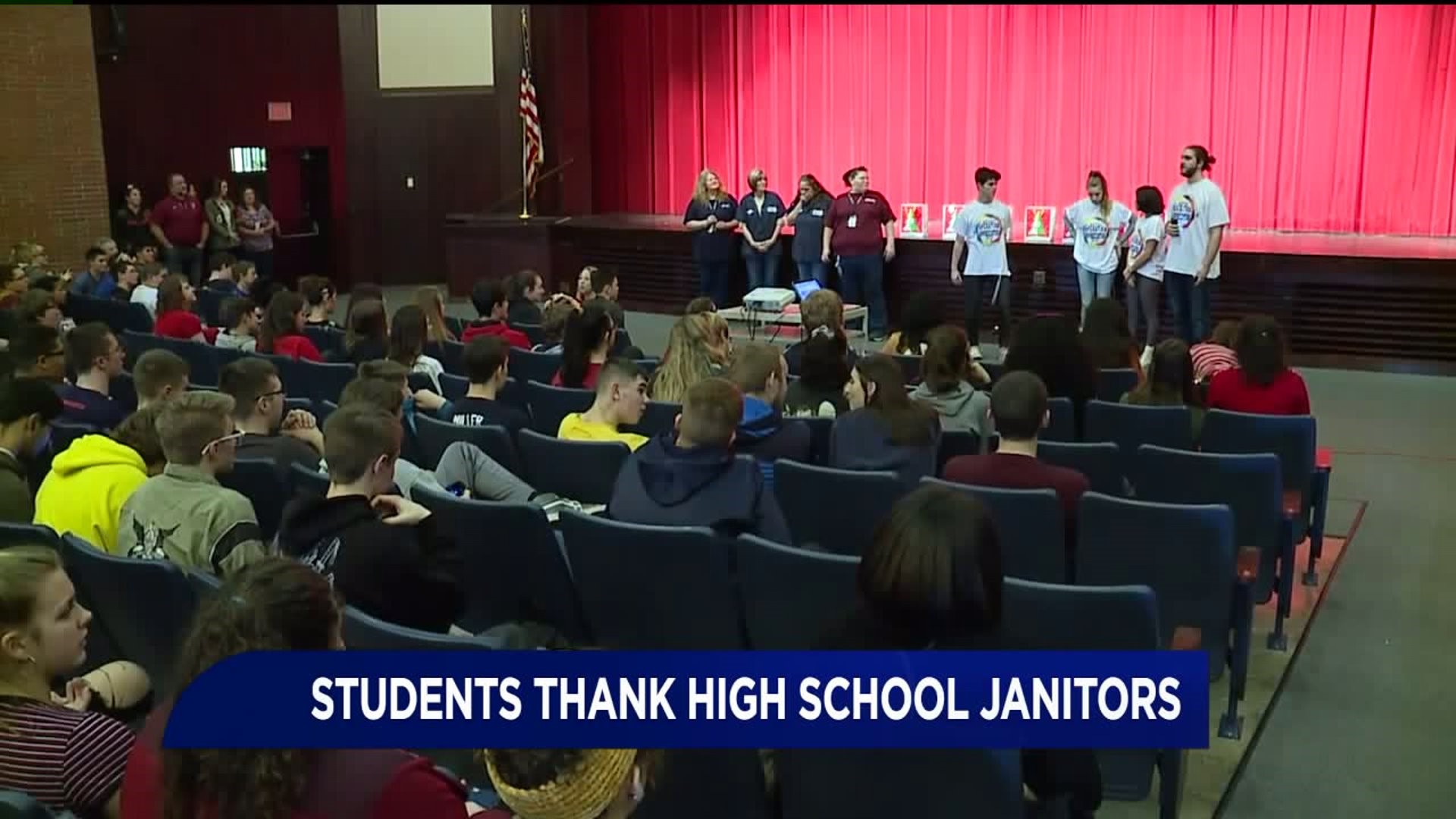 Shikellamy Students Thank High School Janitors