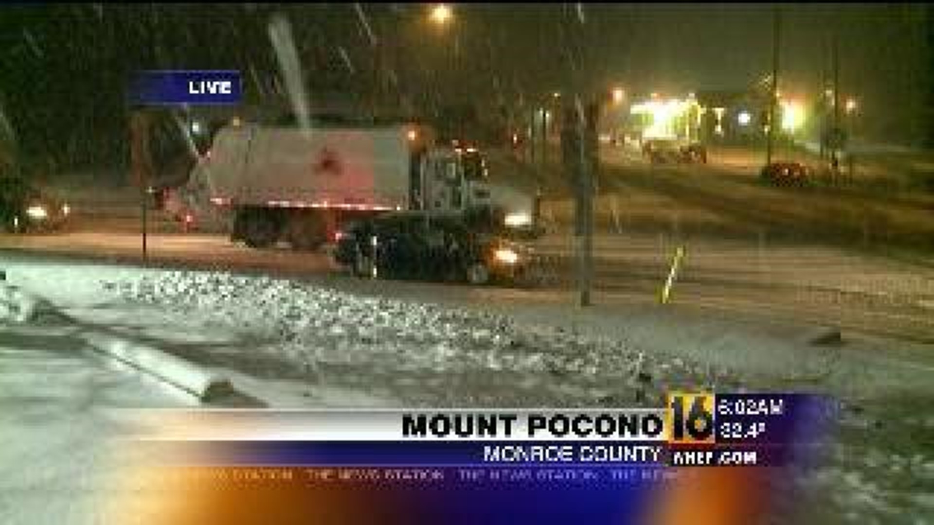 Drivers Face Coating Of Snow For A.M. Commute