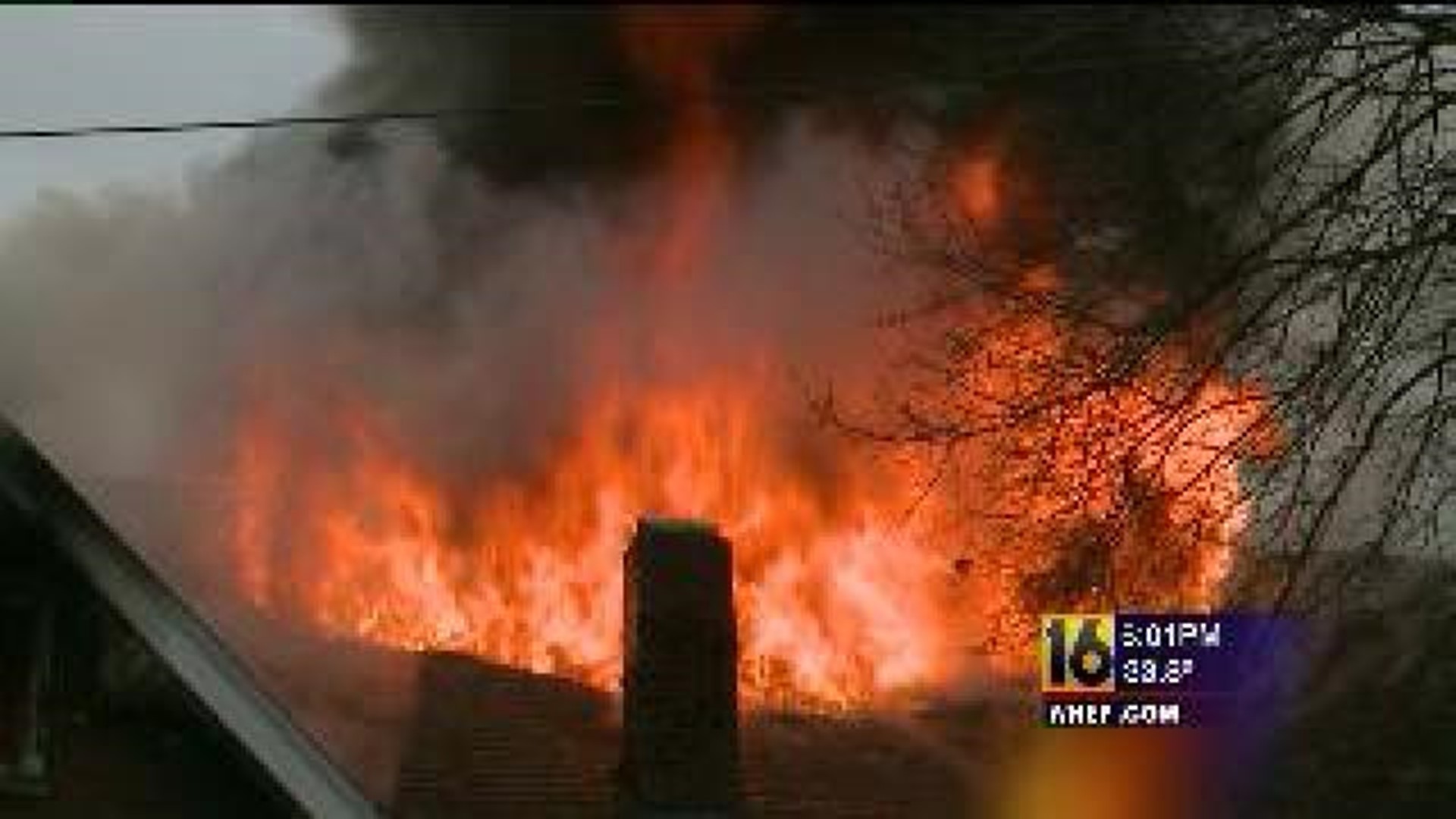 Fire Damages House in Milton