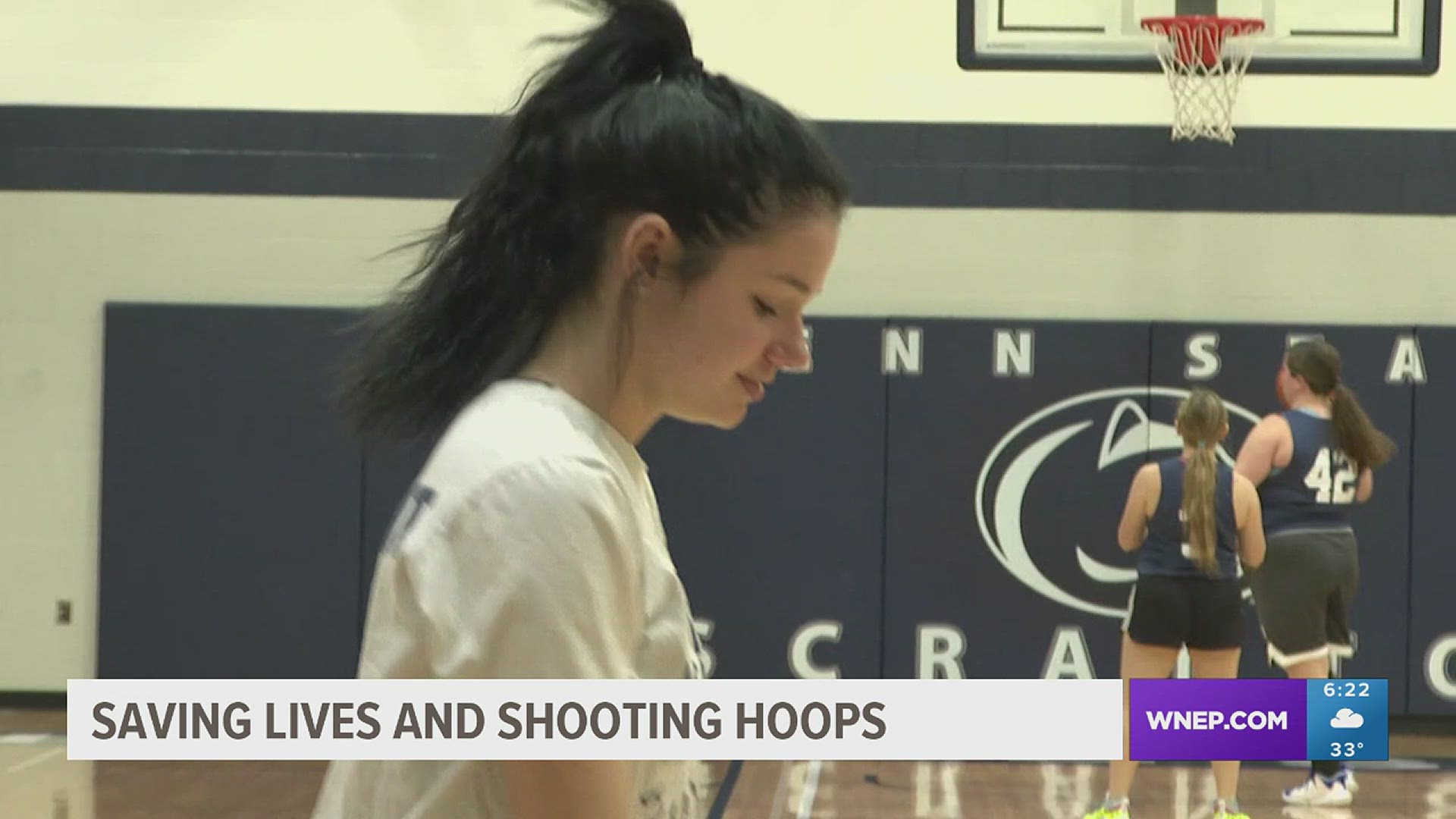 Lexis Iveson is shooting hoops and saving lives