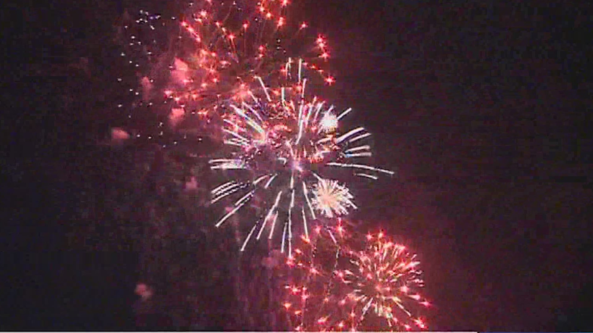 The sky above City View Park was illuminated with a dazzling light show as firework after firework exploded over those gathered to watch the display.