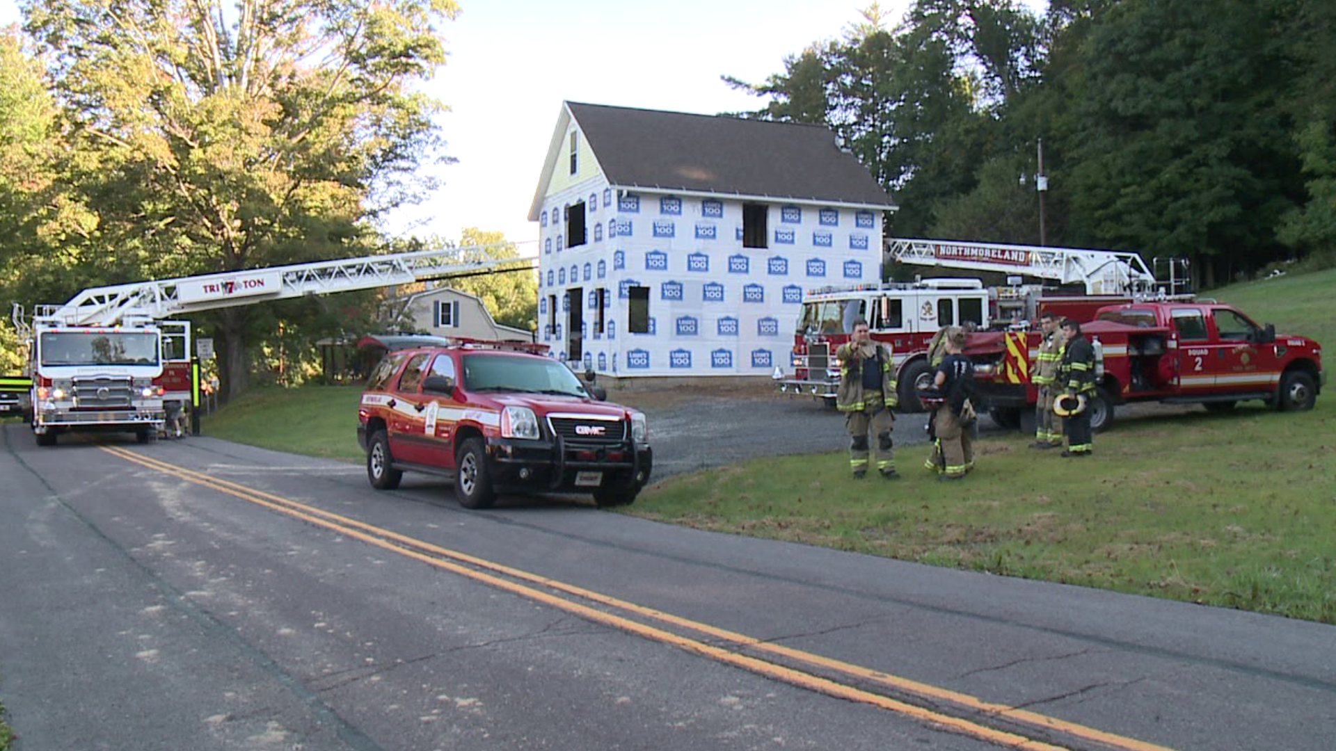 The training, attended by several departments in Luzerne County, will help prepare firefighters for if a firefighter is ever injured battling a fire.