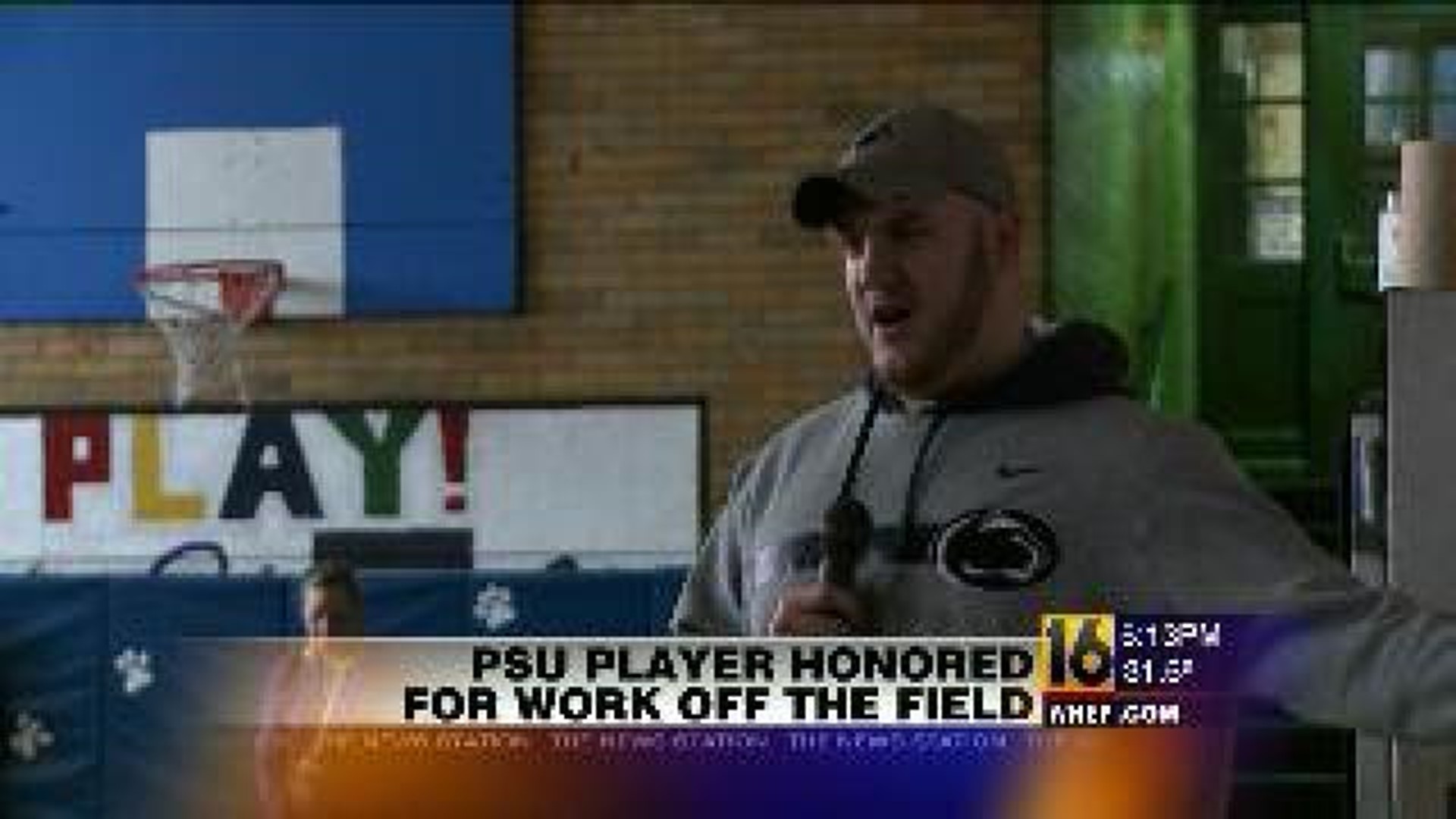 PSU Player Honored for Work Off The Field