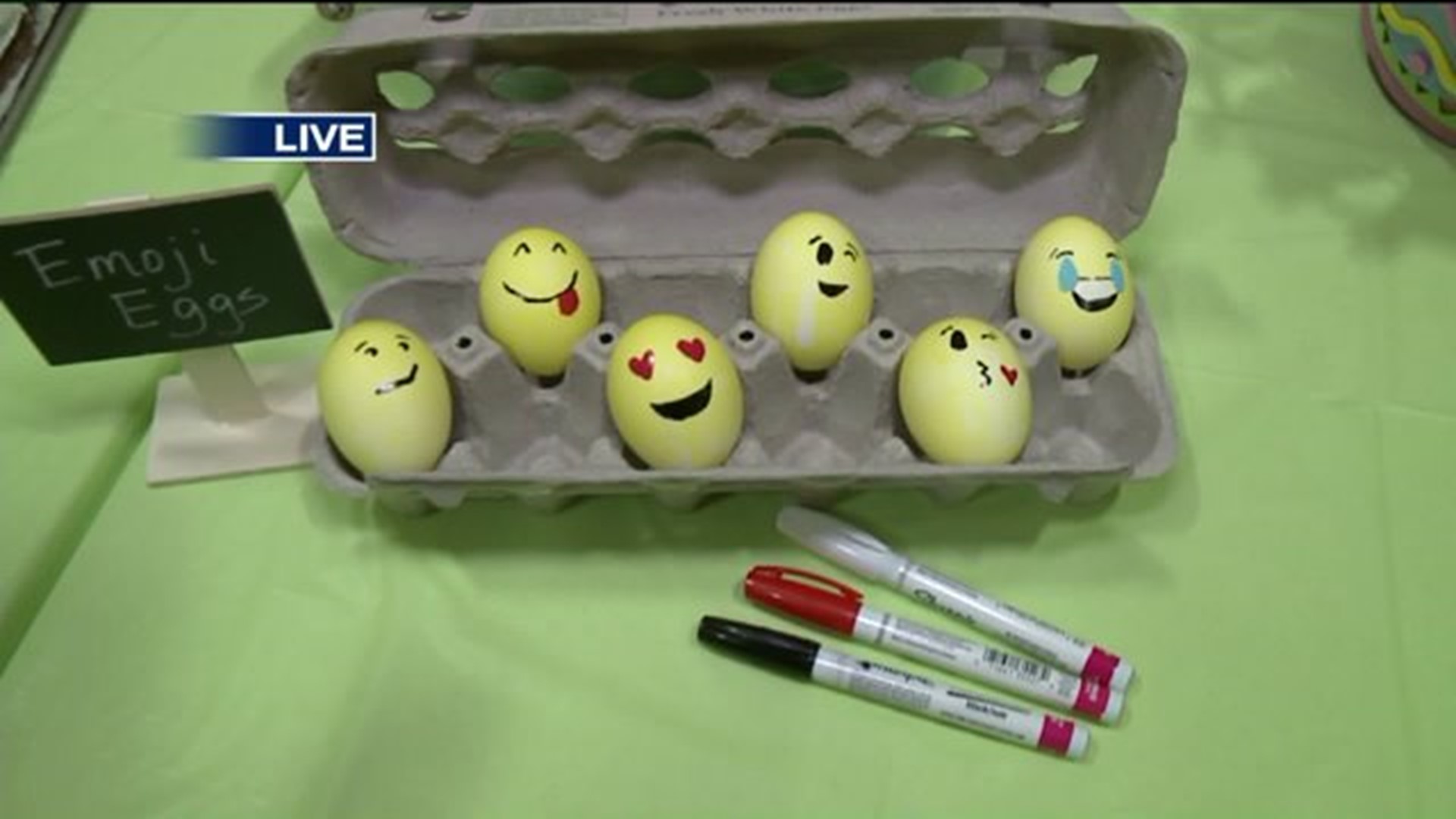 Eggin` On The Fun!: Emoji Eggs & Goldfish Carrots