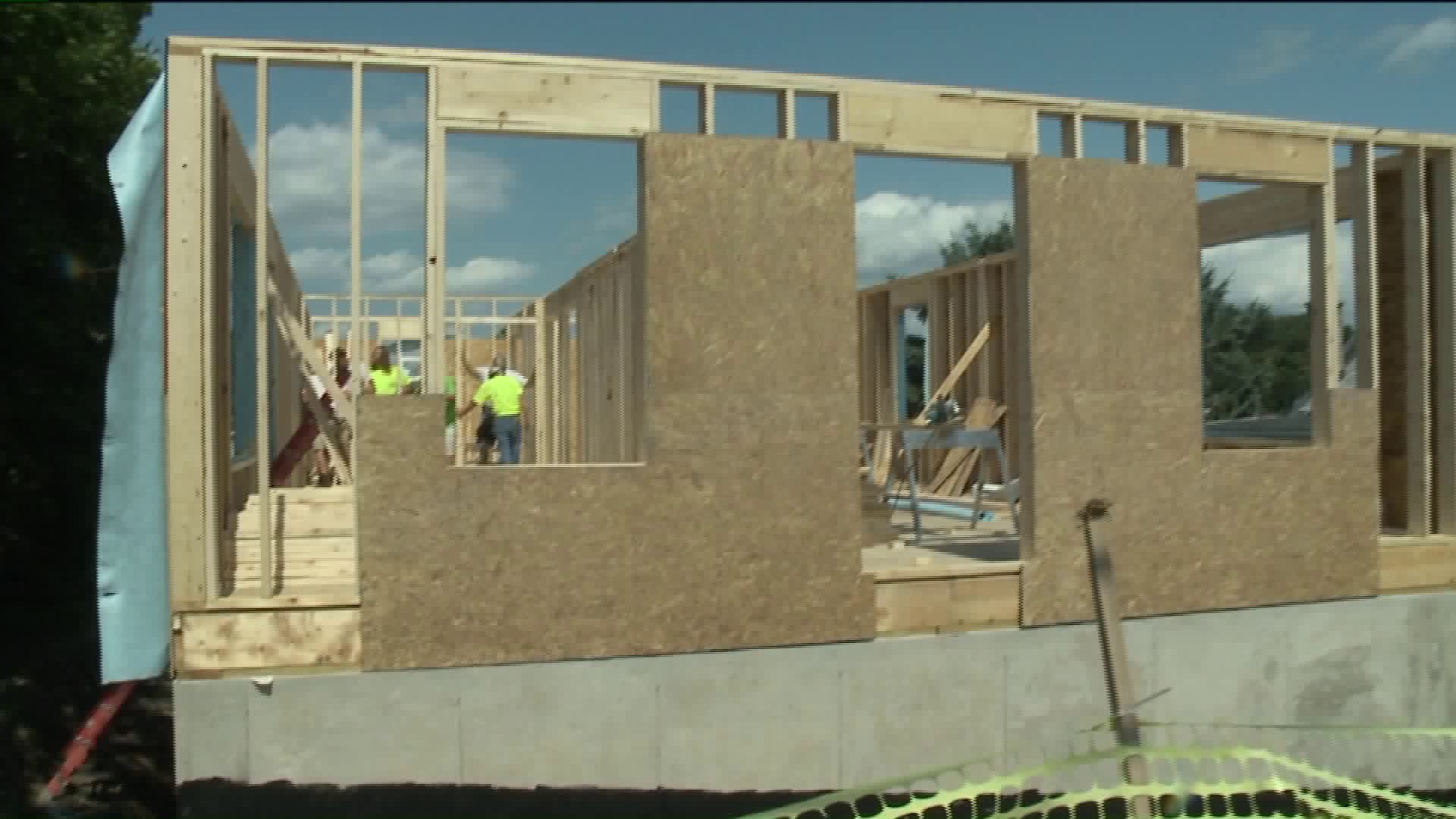Volunteers Help Build Home in Pittston with Habitat for Humanity
