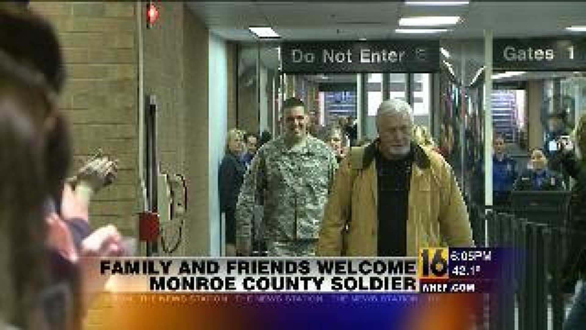 Family and Friends Welcome Home Soldier After Service Abroad