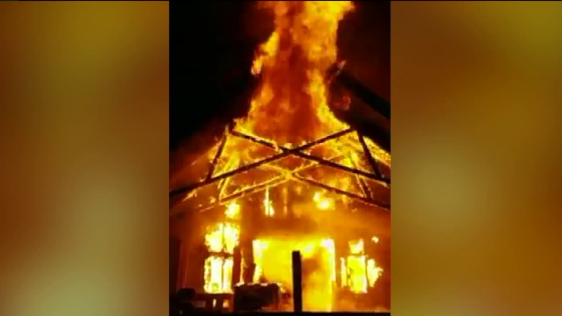 Flames Engulf Home in Snyder County