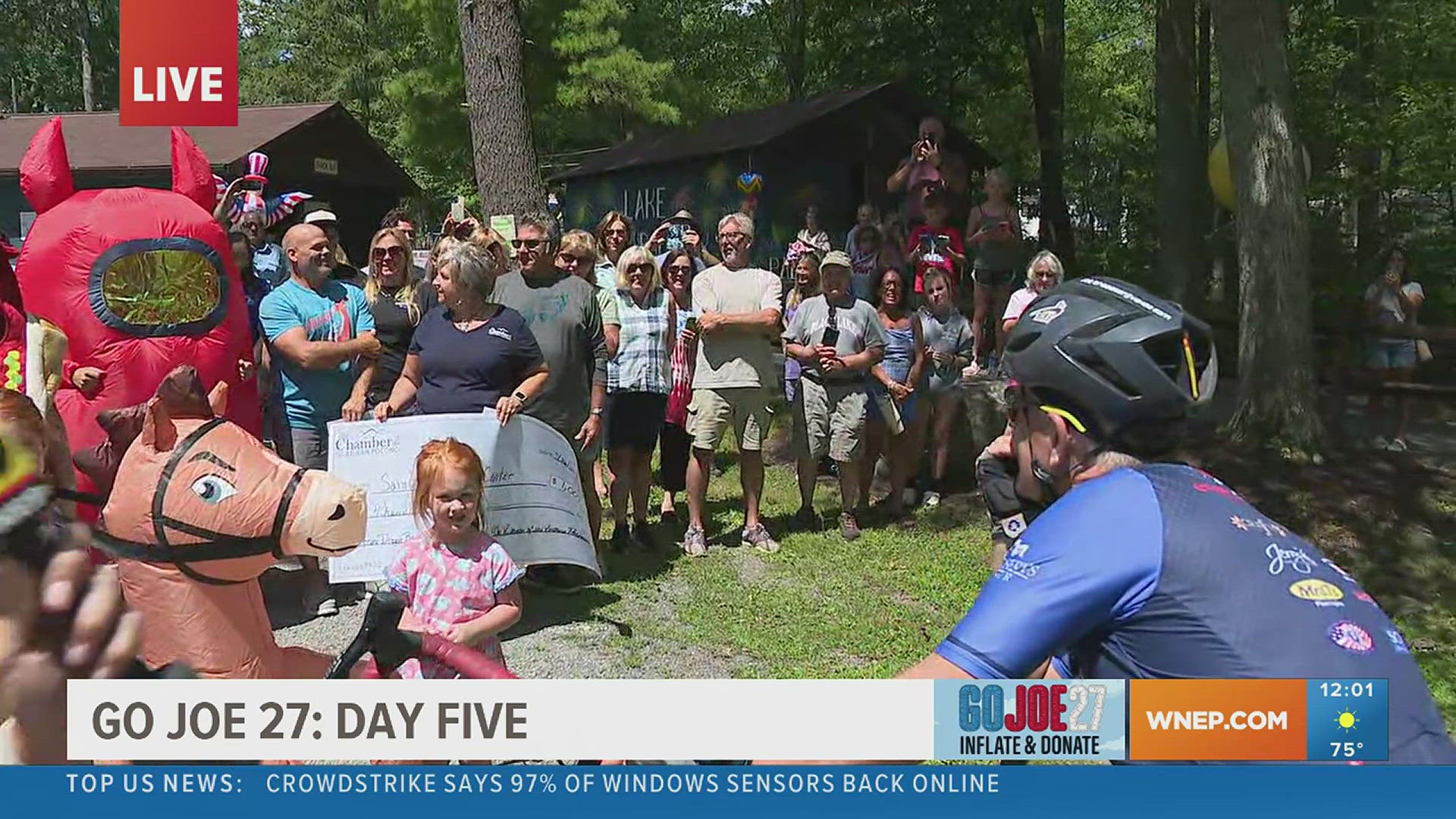 Joe stopped by Lake Wallenpaupack during his final leg of Go Joe 27.