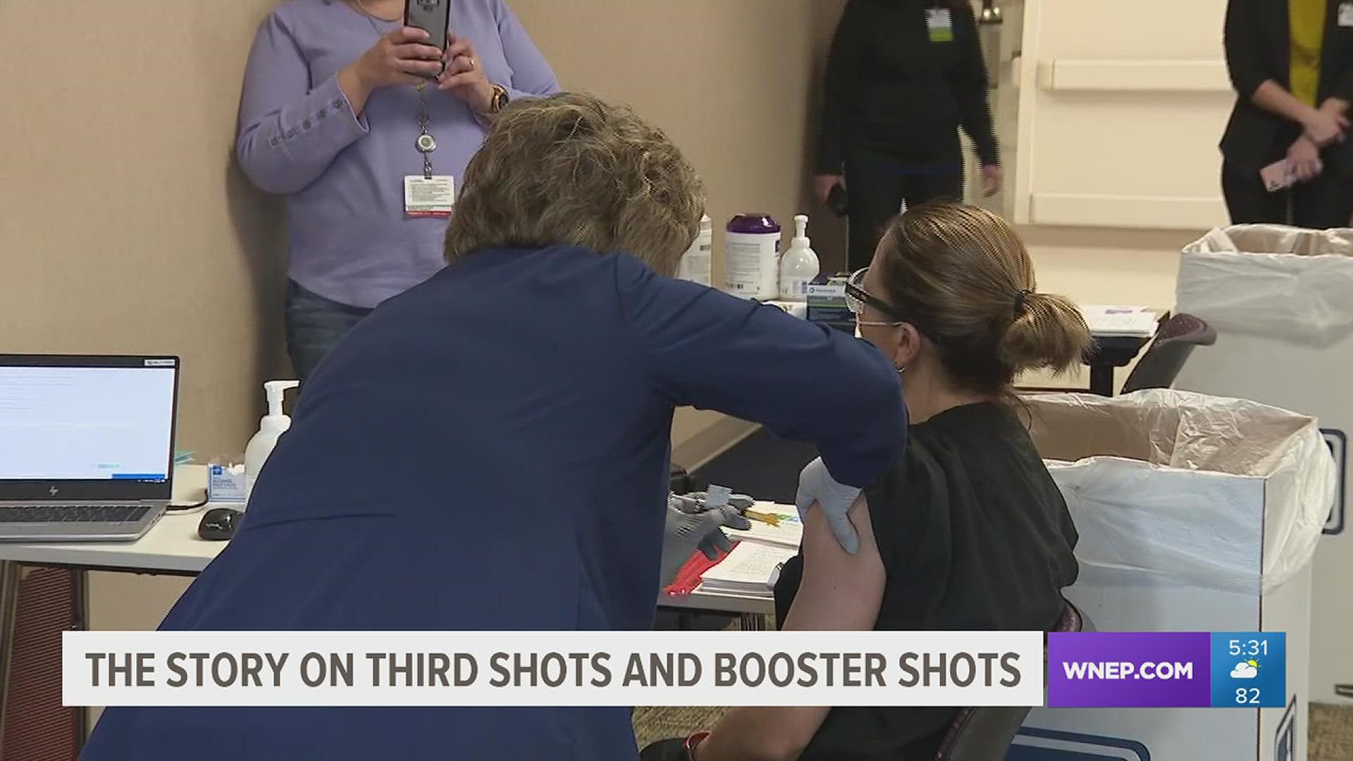 Experts with the CDC are recommending a third dose of the COVID-19 vaccine for those who are immunocompromised or have other health issues.