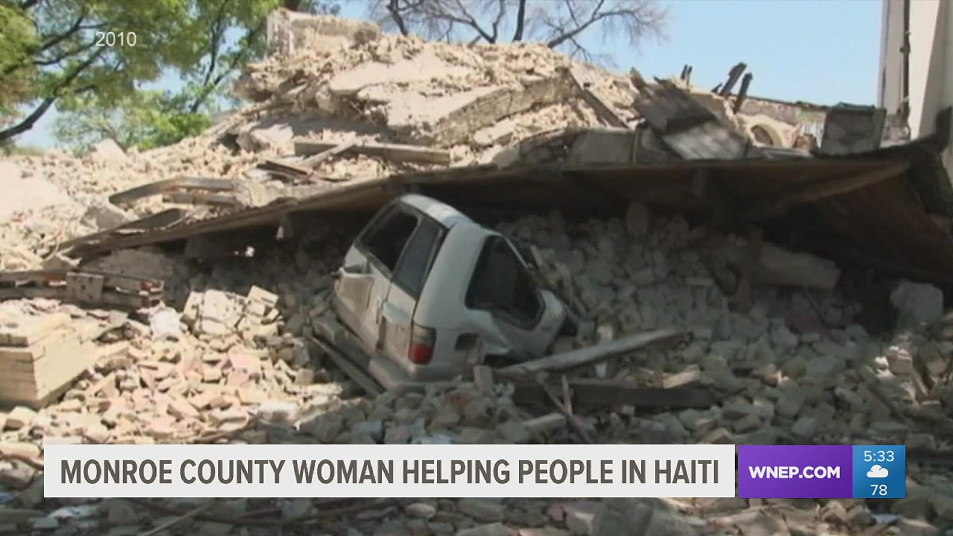 A nurse practitioner from the Poconos who has ties to Haiti is looking for help from people in Monroe County.