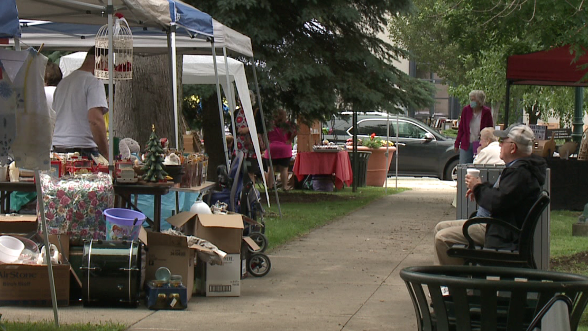 Organizers said the event was created to help small businesses struggling during the pandemic.