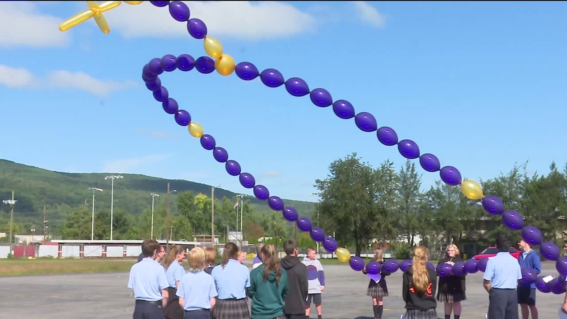 Balloon Rosary Tradition Continues at Wyoming Area Catholic School