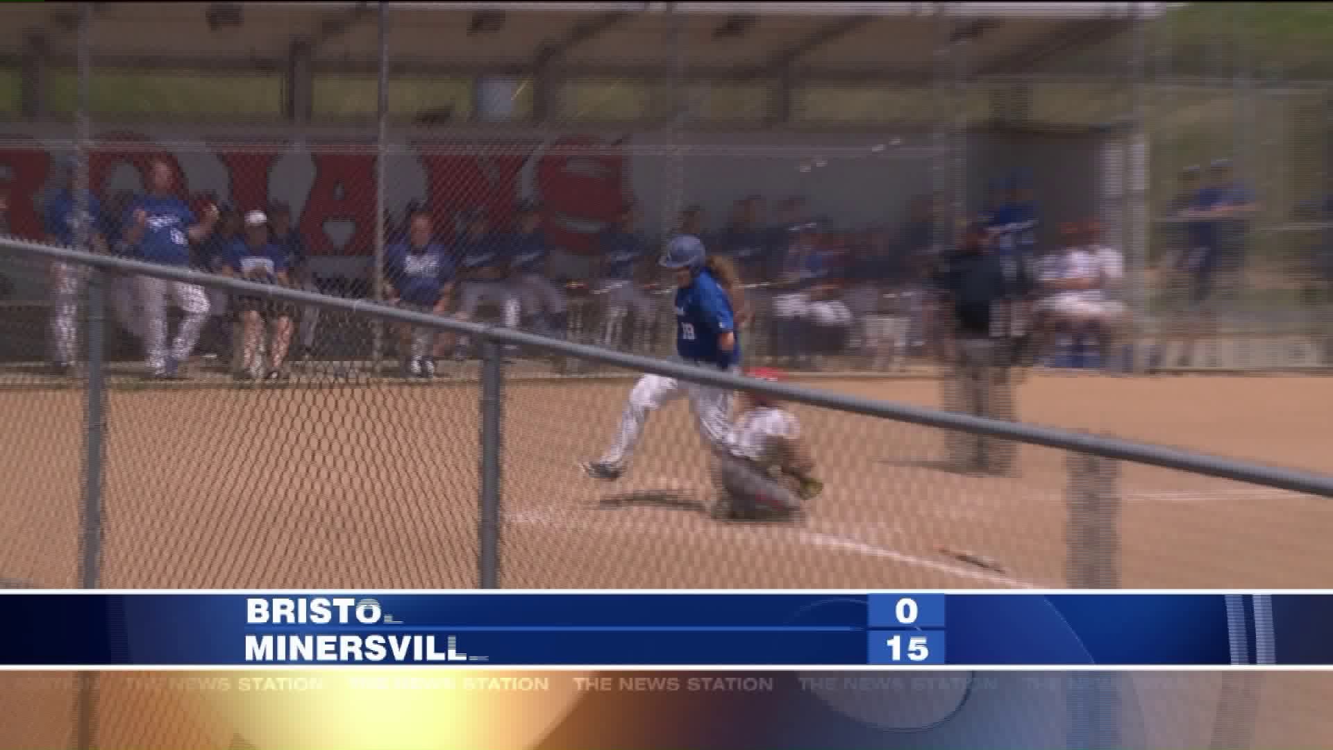 Minersville vs Bristol softball