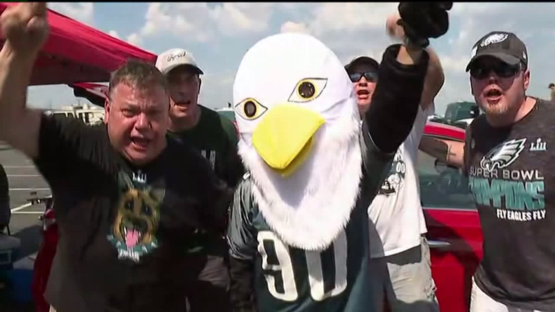 Eagles Fans Celebrate Home Opener