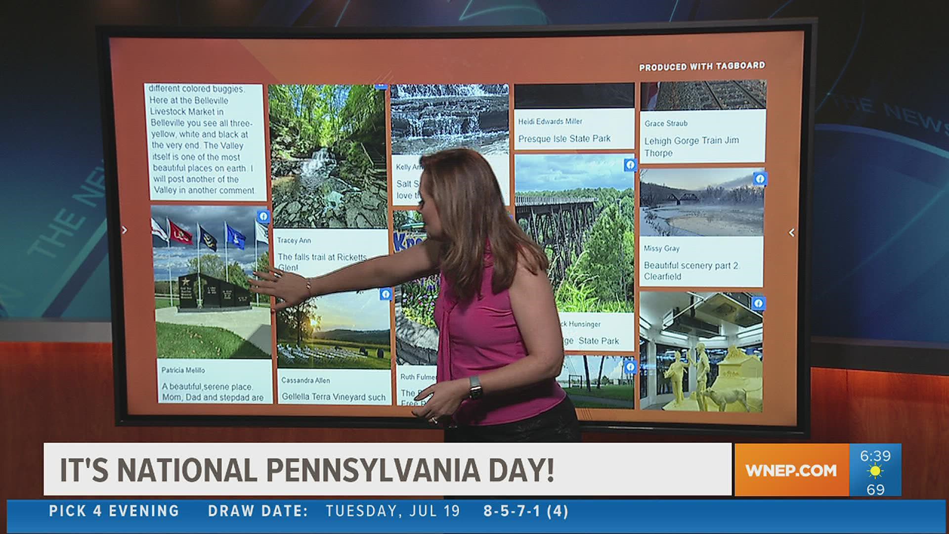 Today is National Pennsylvania Day, a day to recognize PA's place in history and honor its beauty and culture. So, viewers shared their favorite things about PA.