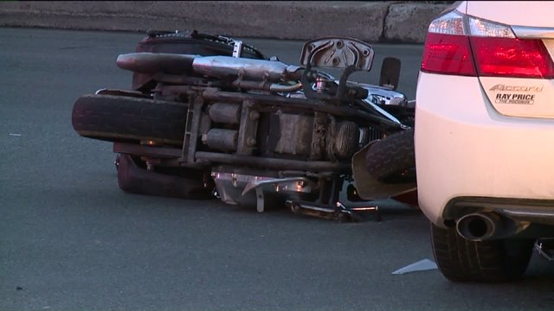 Motorcycle, Car Collide in Poconos