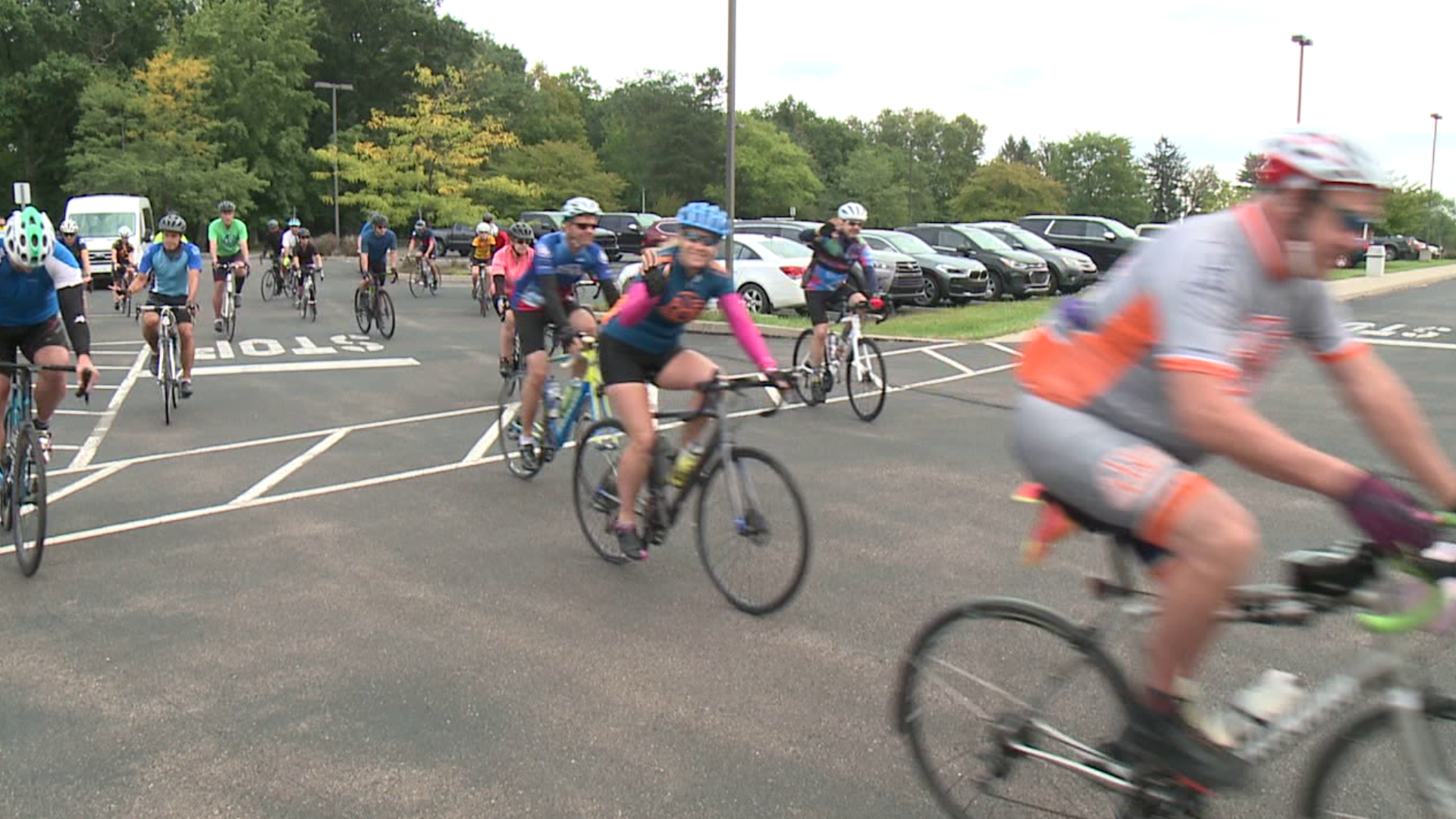 The 12th Annual Spencer Martin Memorial Bike Ride kicked off bright and early at Penn State Wilkes-Barre.
