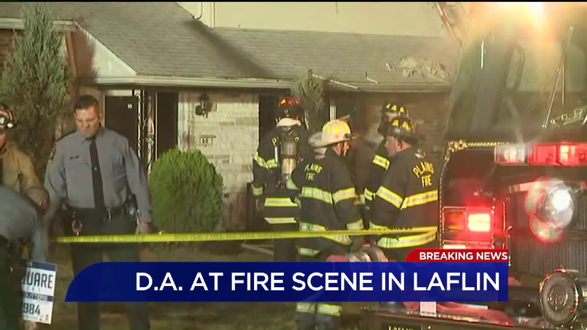 District Attorney, State Police at House Fire in Luzerne County