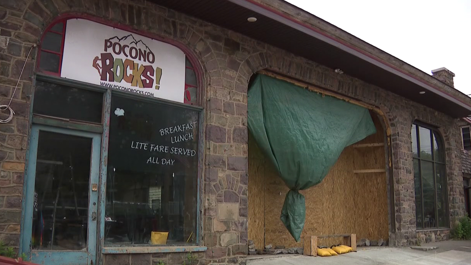 It's been almost a month since two cars crashed into a business in the Poconos. The place was left badly damaged and has been closed ever since.