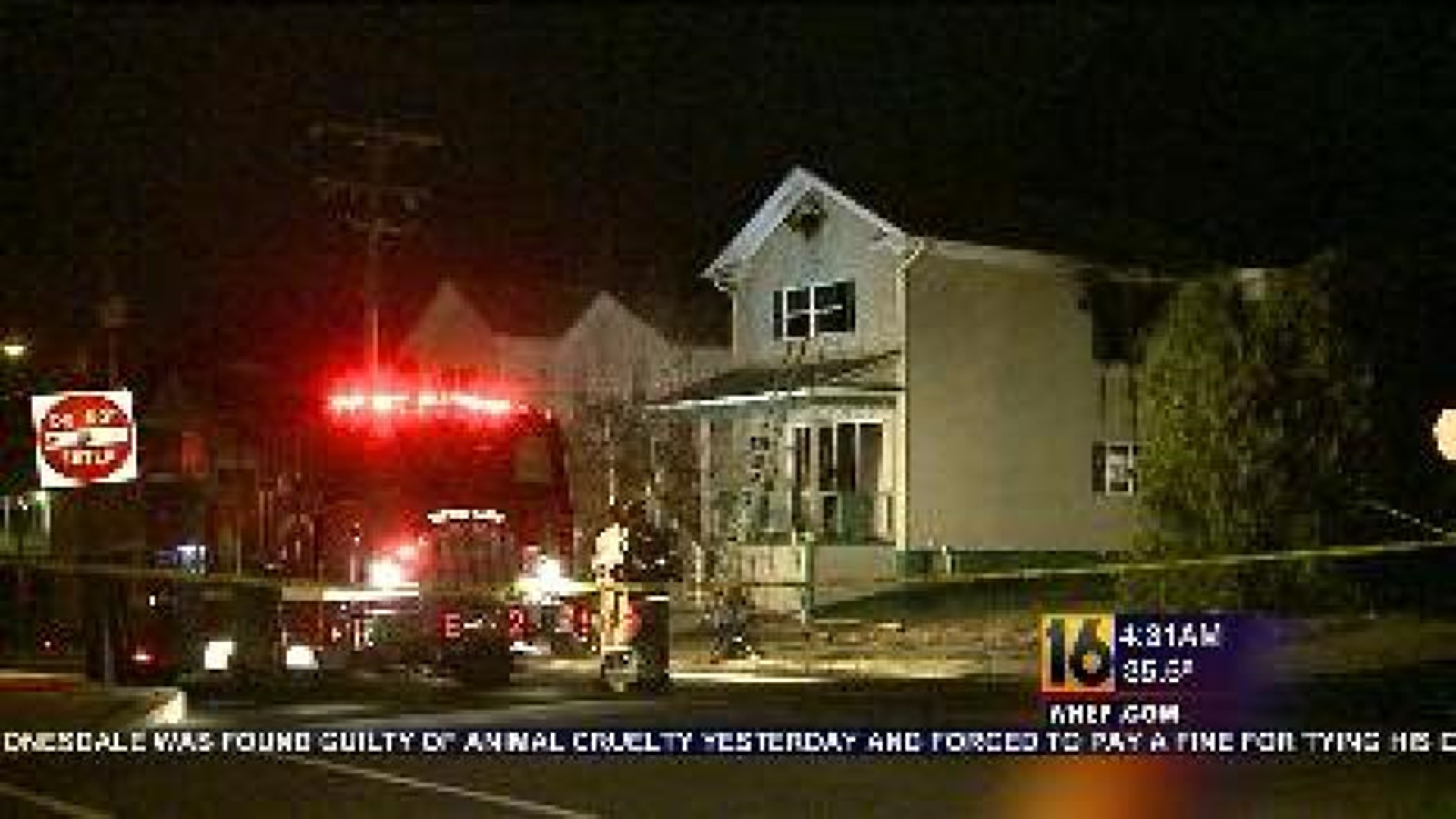 Fire Crews Battle Flames in Wilkes-Barre
