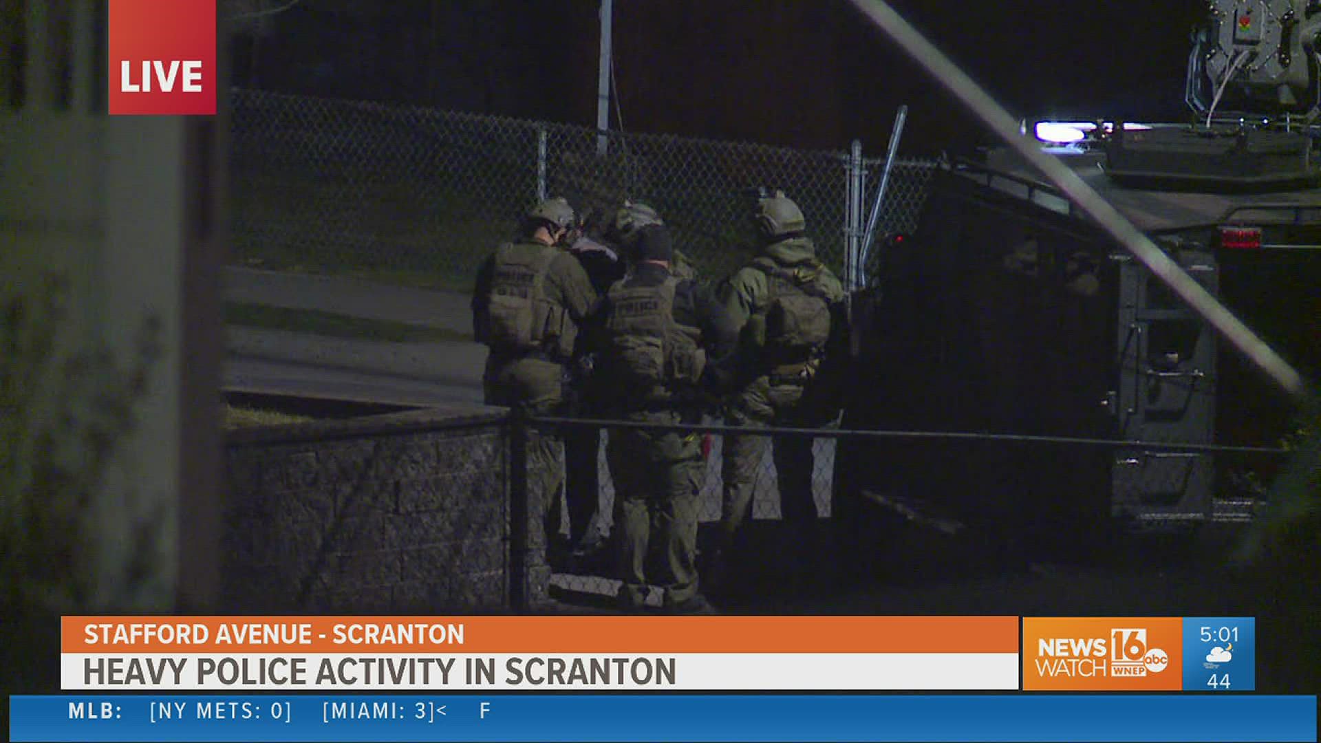 One man has been arrested after an hours-long standoff with police in Lackawanna County.