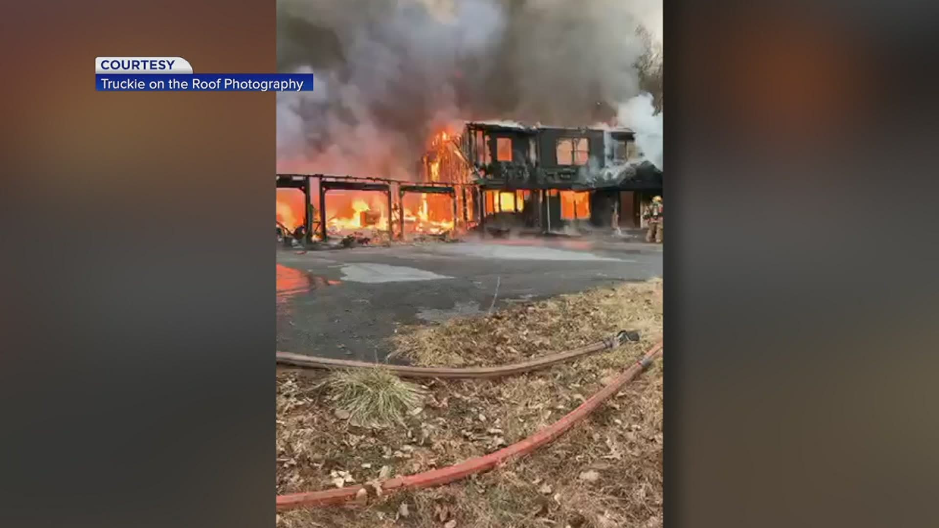 Firefighters spent Saturday afternoon battling the blaze.