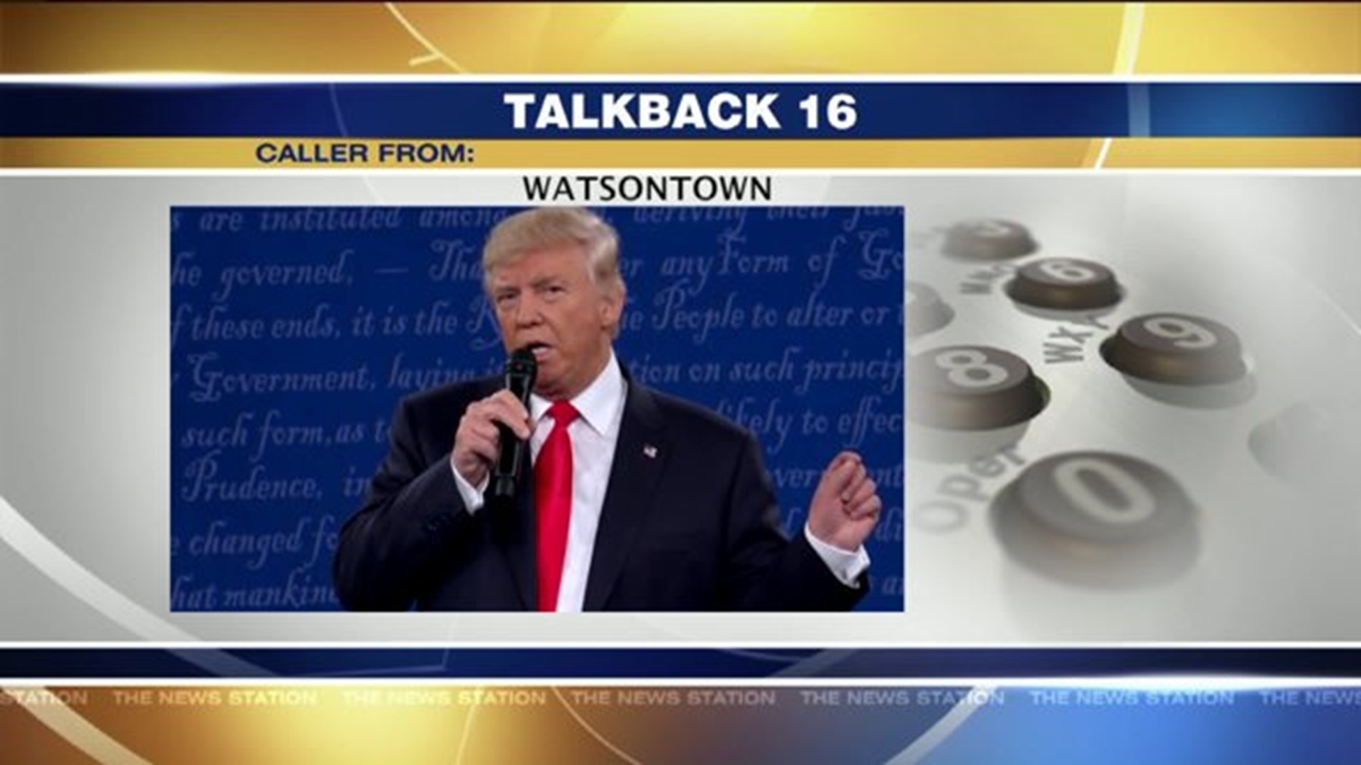 Talkback 16: Fired Up over Presidential Race