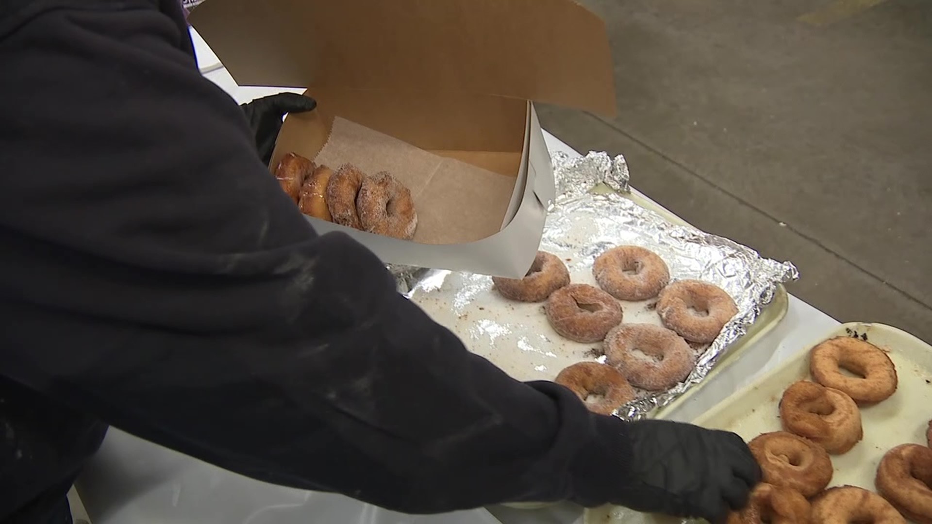 It's time to make the doughnuts at a fire company in Northumberland County where they cooked up thousands of delicious treats to satisfy any sweet tooth.