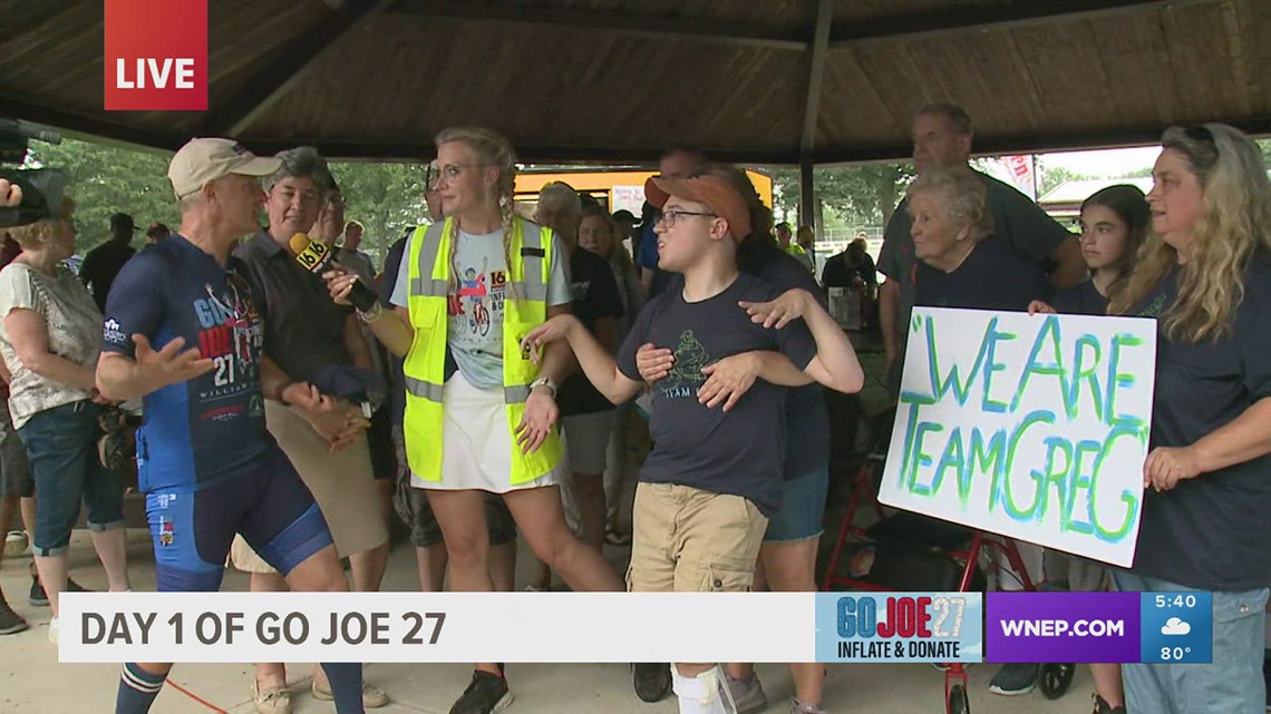 Team Greg joins Joe in Milton for Go Joe 27 | Day 1 | wnep.com