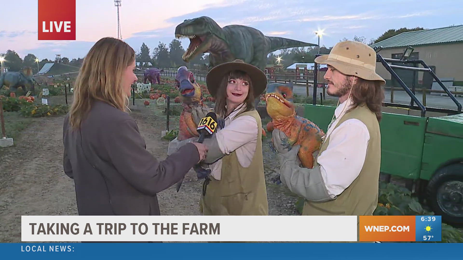 Dinosaurs, dogs, and doughnuts are just some of the things at Roba Family Farms.