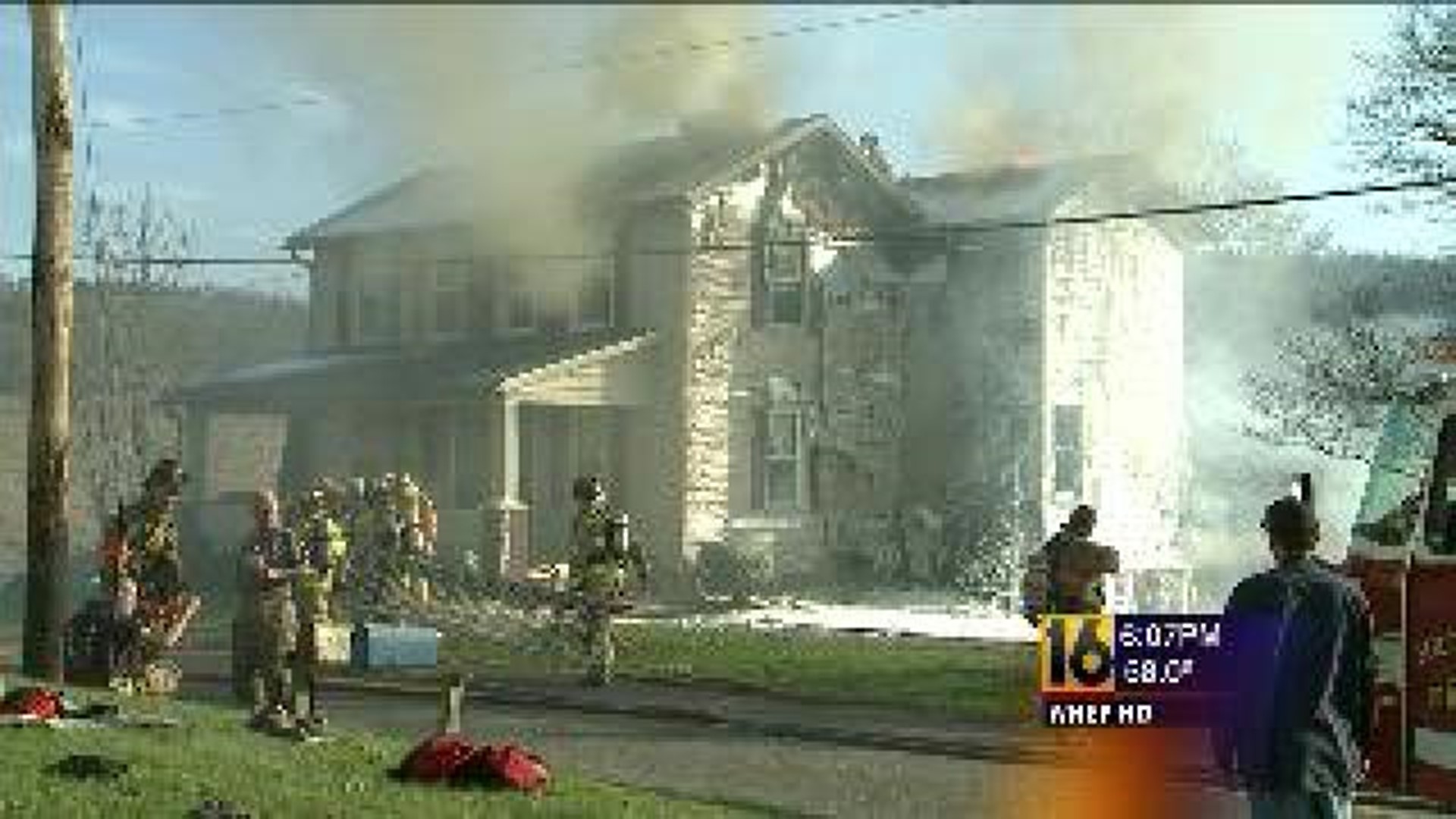 Flames Spread from Garage to Home