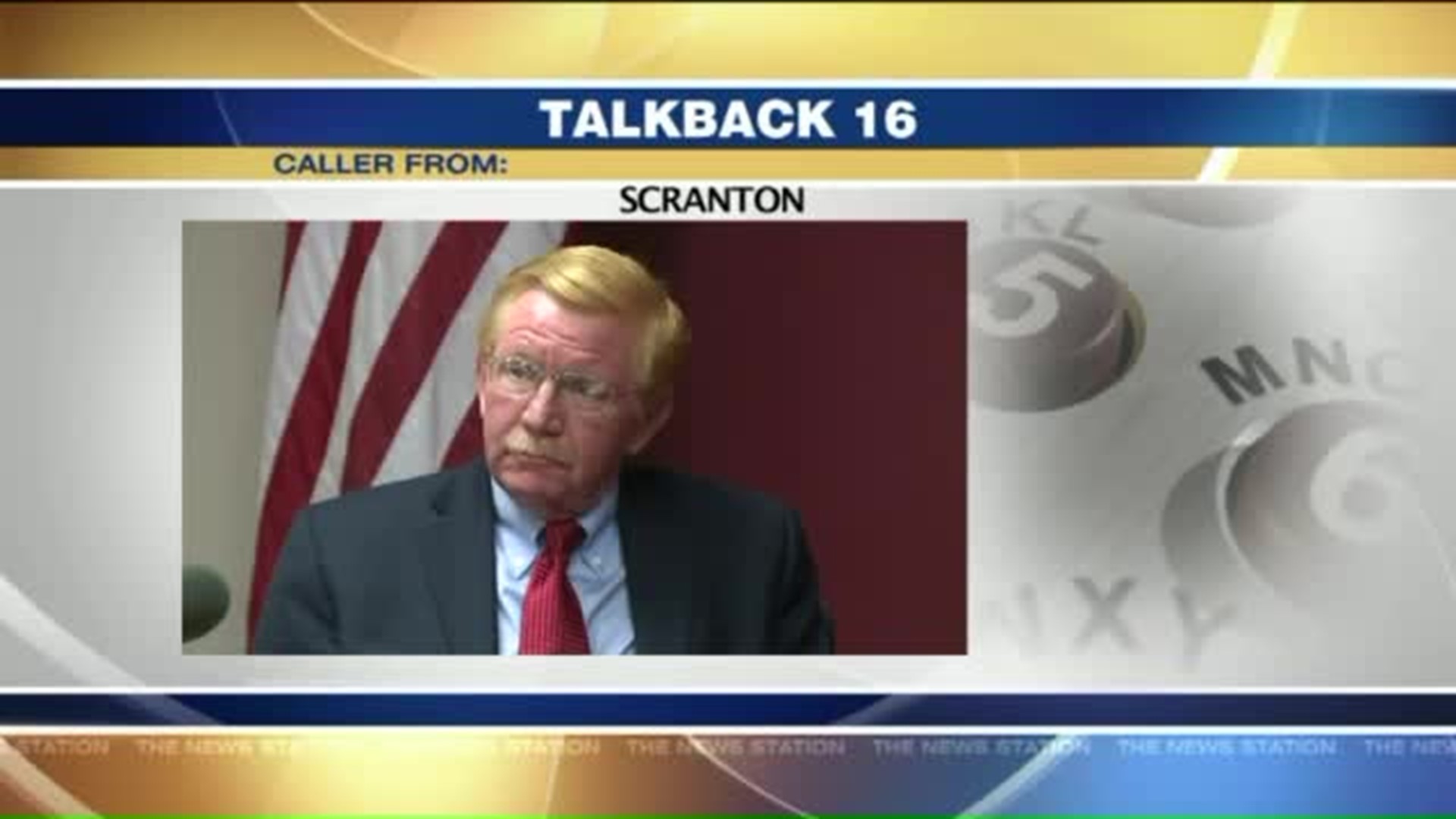 Talkback 16: Elderly Driver Charged, Lackawanna County Commissioner's Lawsuit