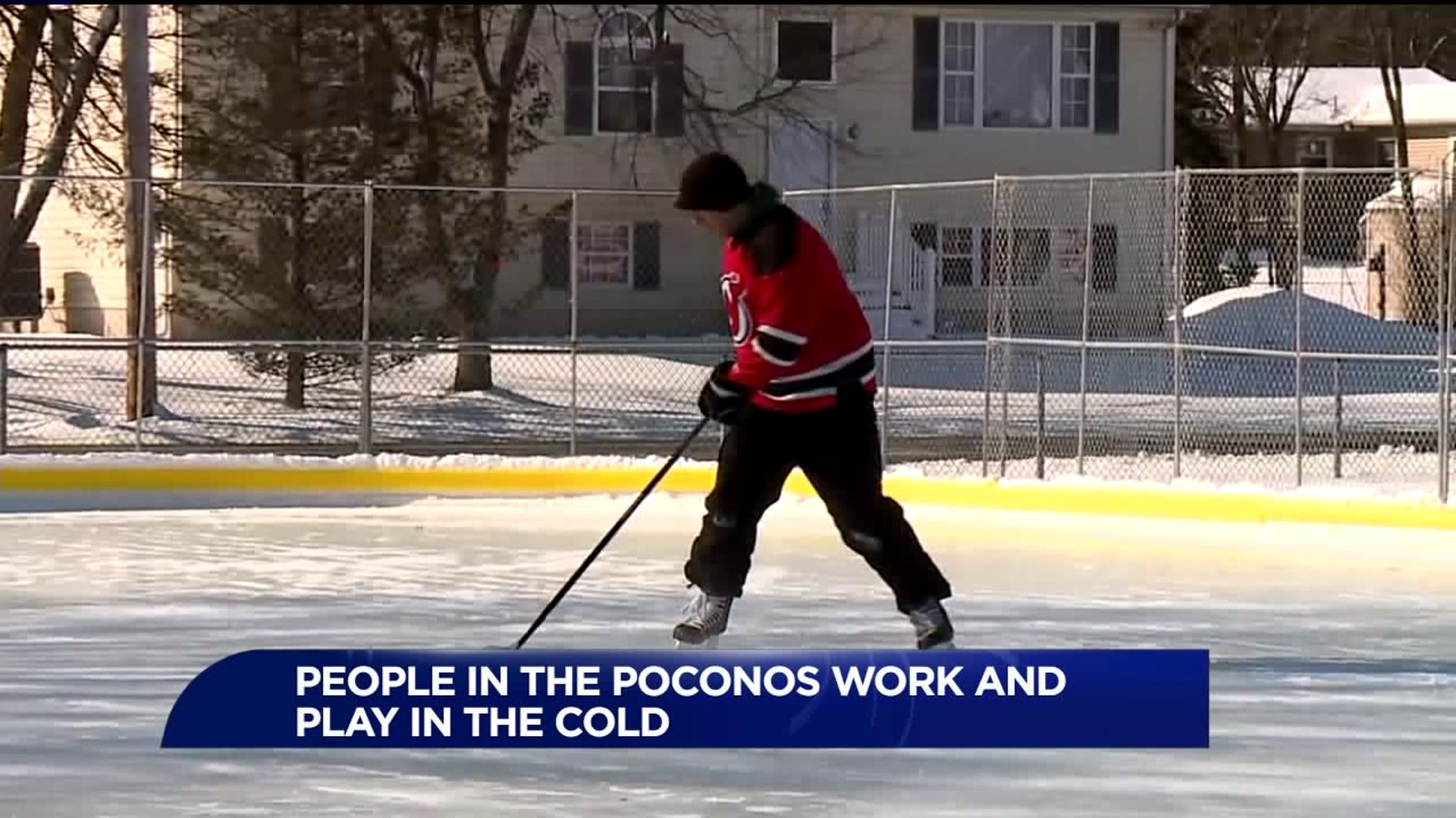People in the Poconos Work and Play in the Cold