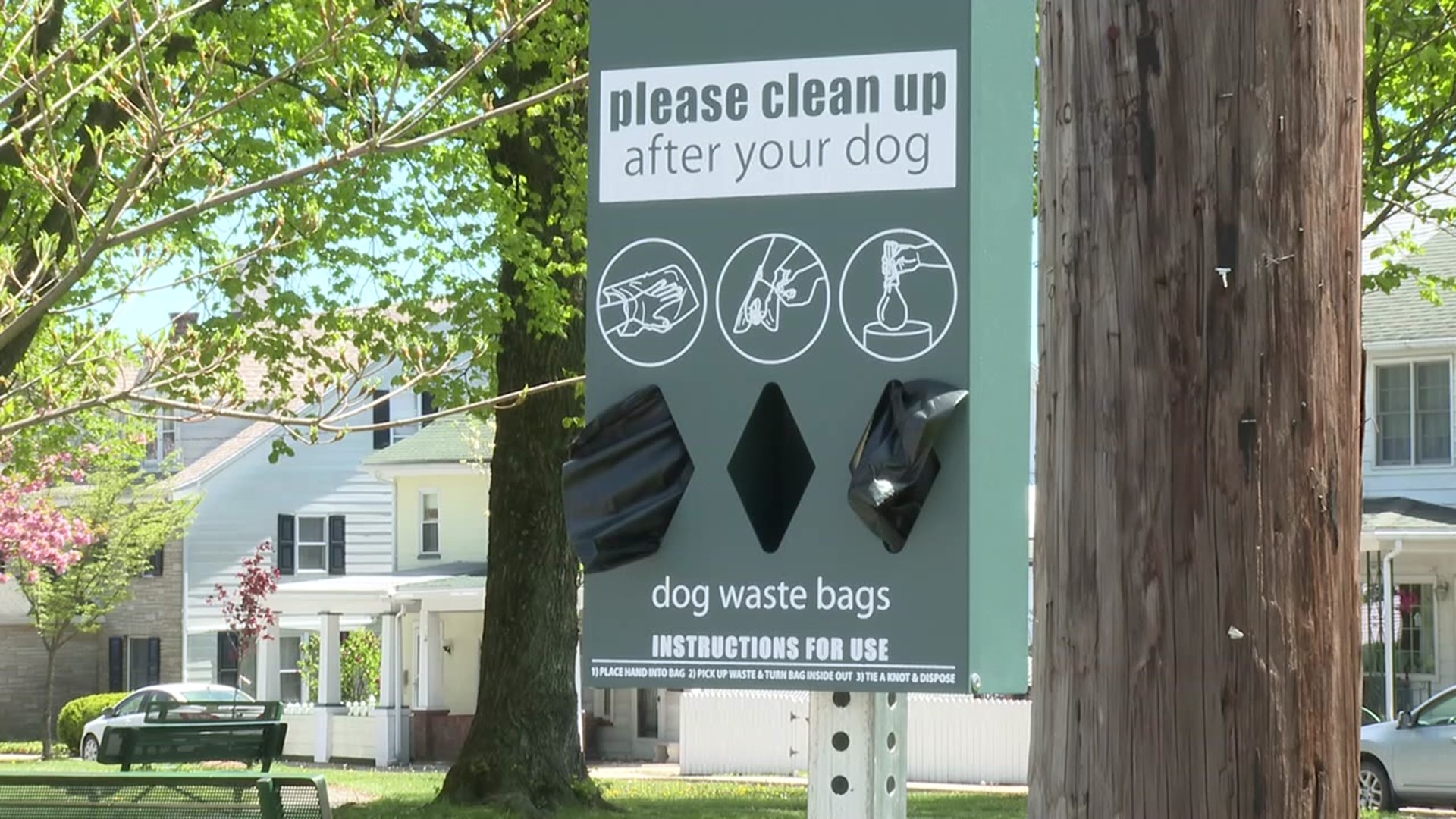 The borough installed new dog waste stations in five parks and near the entrance of Summit Hill Cemetery in an effort to get residents to clean up after their pets.