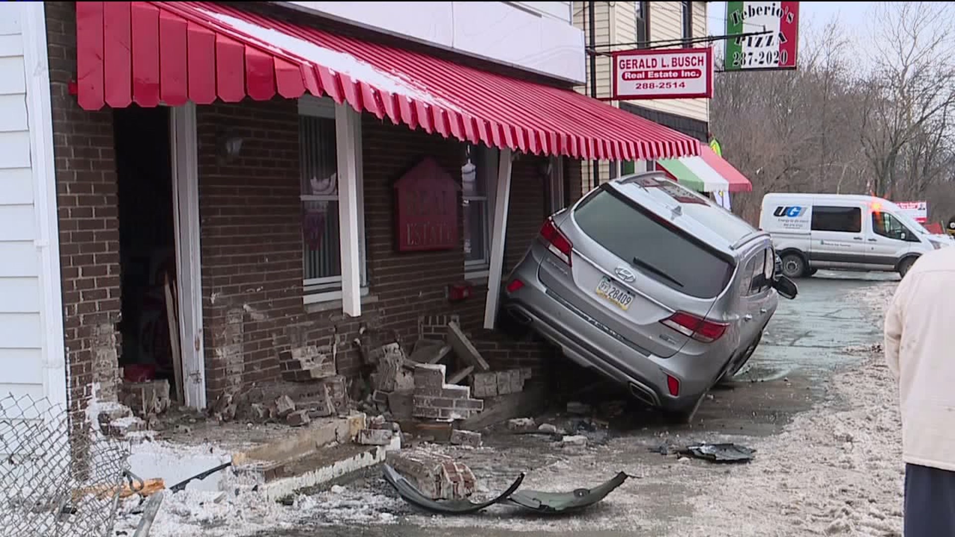 Vehicle Slams into Building in Luzerne County